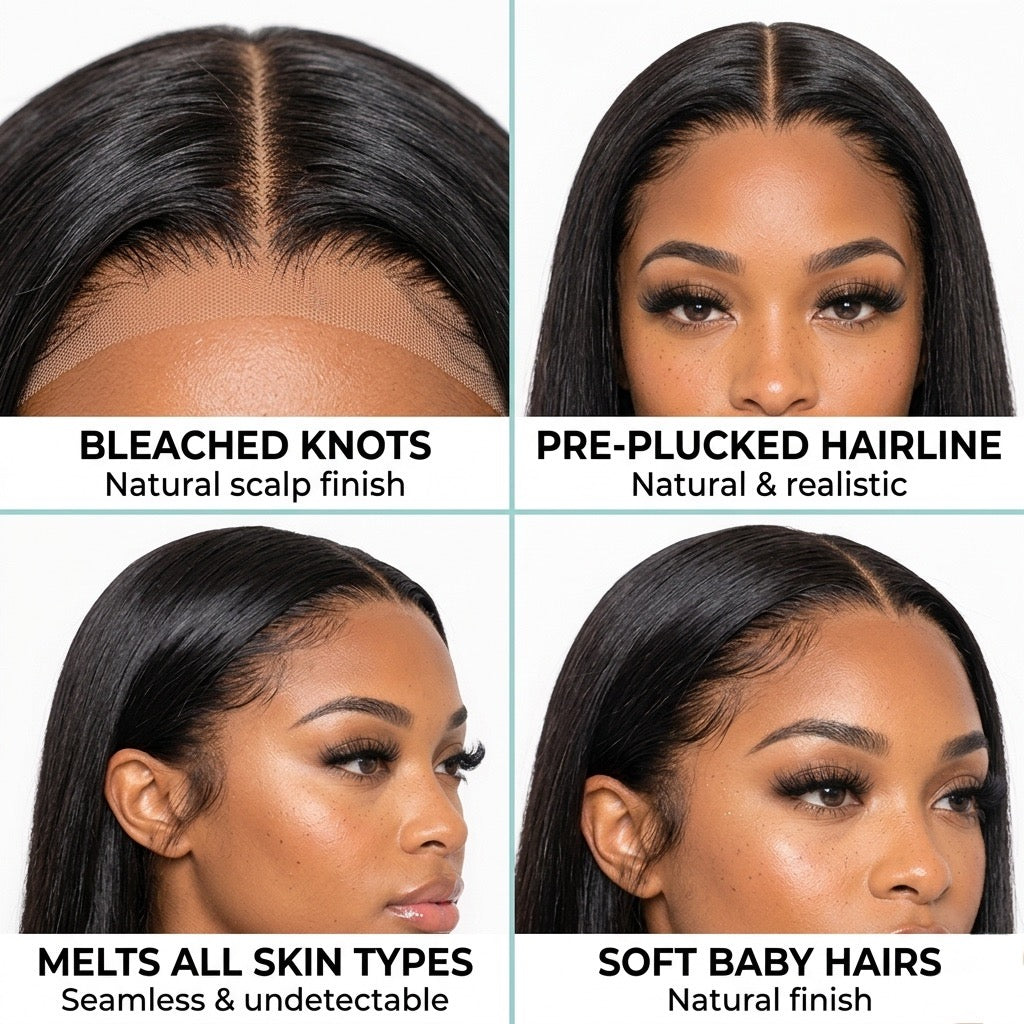 100% Malaysia Human Hair 13x6 Bone Straight Lace Front Human Hair Wigs 30 Inch 13x4 Lace Frontal Wig for Women Pre Plucked
